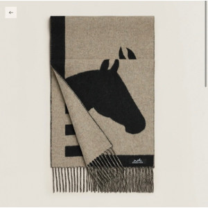 에르메스 H 카사크 러브스토리 캐시미어 머플러