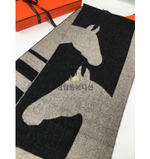 에르메스 H 카사크 러브스토리 캐시미어 머플러