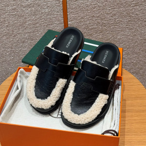 에르메스 시어링 고 뮬 (handmade ver.)