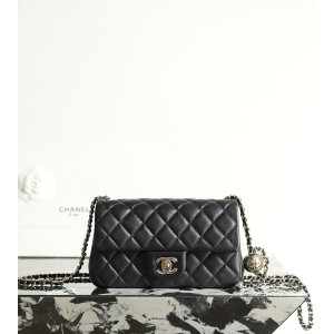 샤넬 25K 라이트 골드볼 뉴미니 플랩백