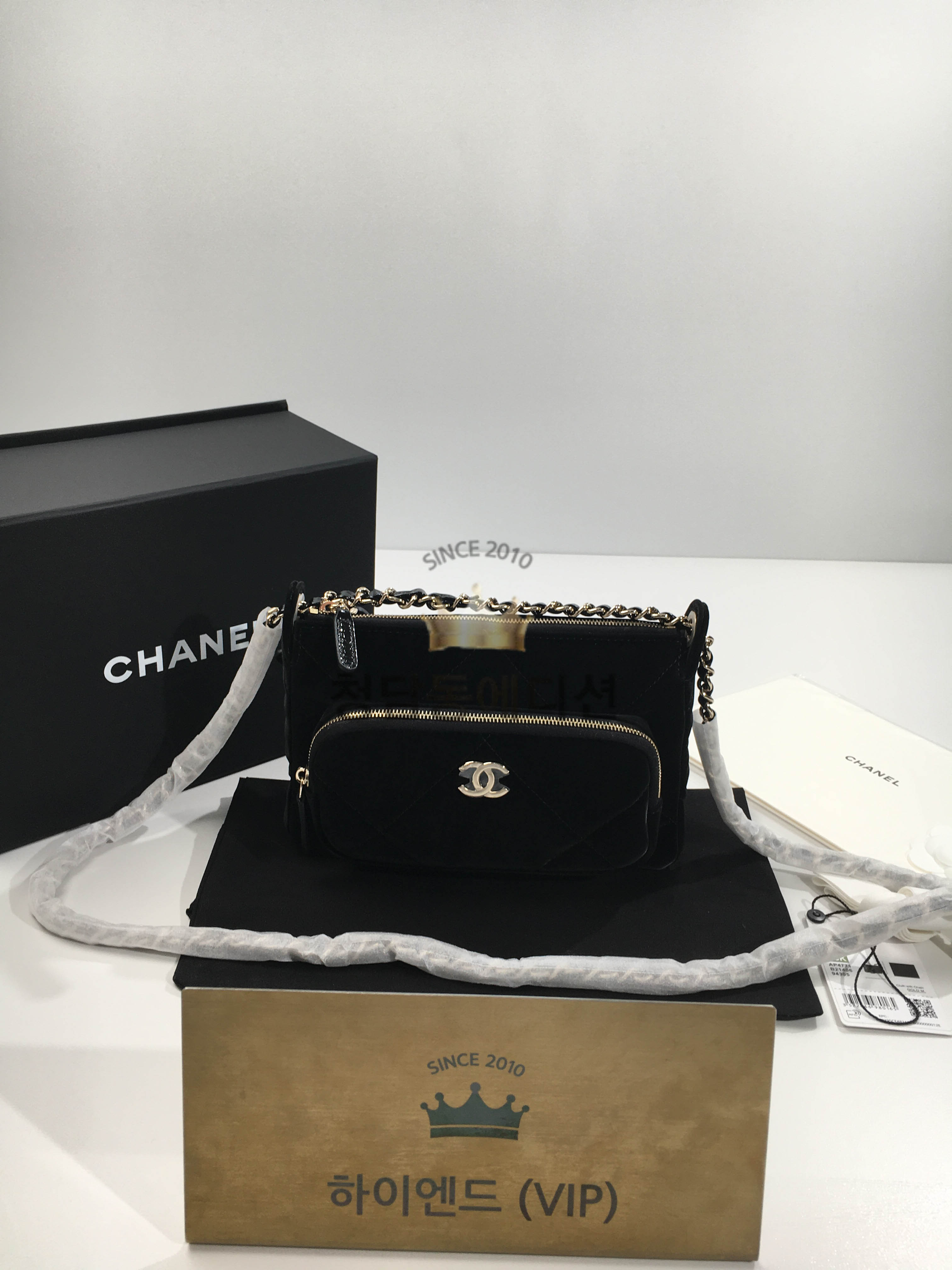 샤넬 25N 코코네쥬 별참 체인달린 미니백