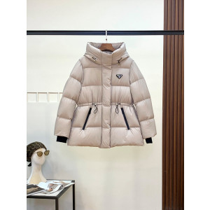 ok(1762323214) 프라다 허리 스트링 다운 자켓 사이즈:M / 컬러:베이지