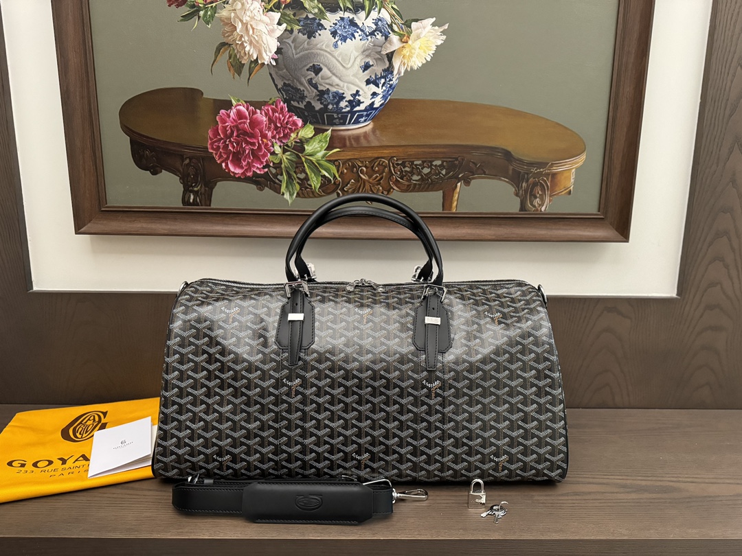 고야드 크로아지에 보스턴백 45cm/50cm (컬러 블랙) (신형)