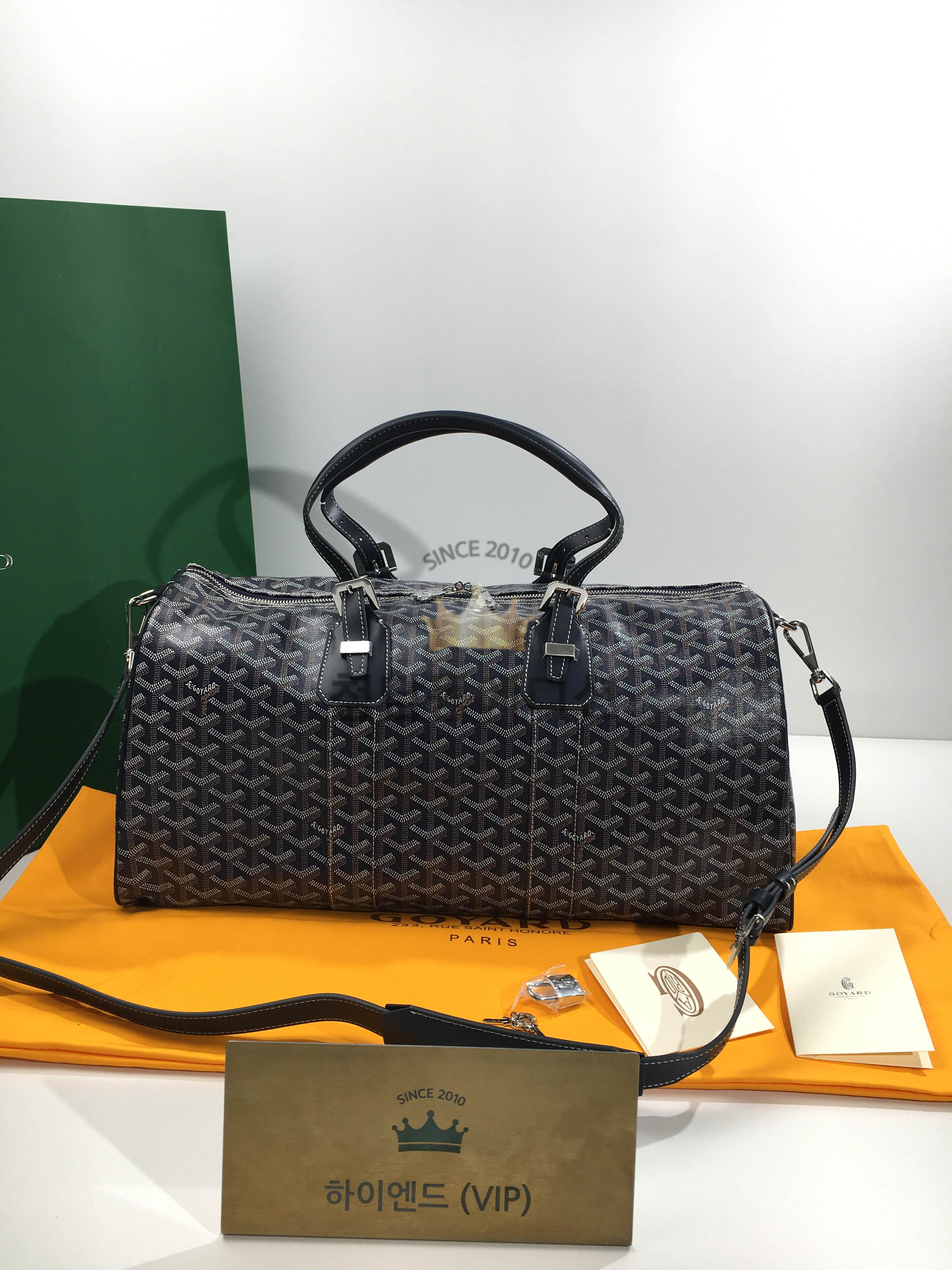 고야드 크로아지에 보스턴백 45cm/50cm (컬러 네이비) (신형)