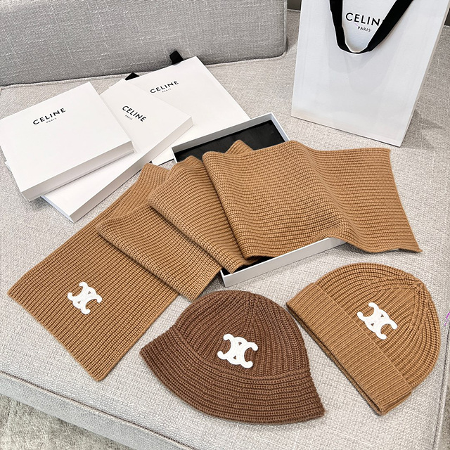 셀린느 캐시미어 비니, 버킷햇 비니 & 머플러