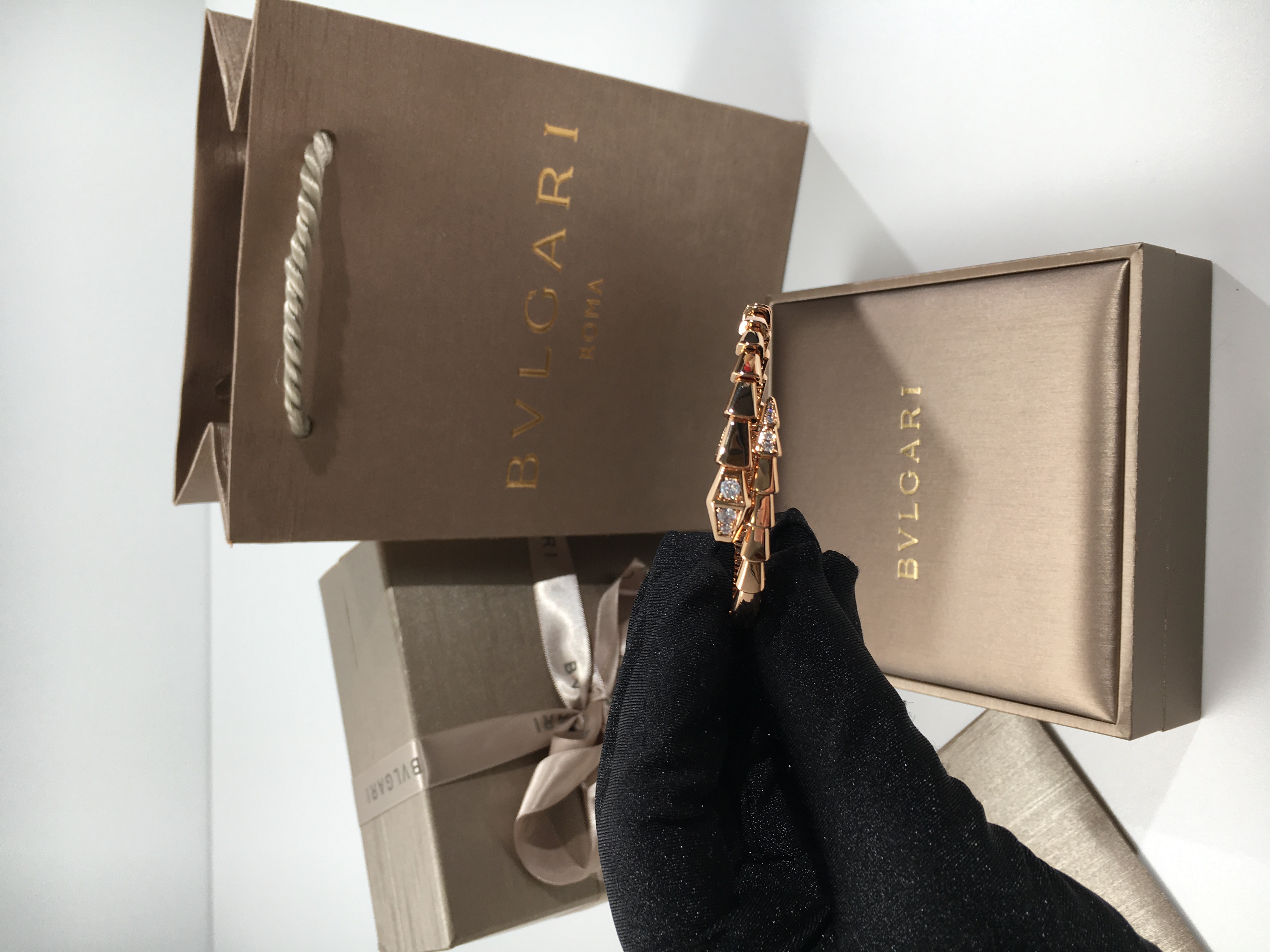 (1658397584) 불가리 세르펜티 팔찌 17CM 컬러 로즈골드 (케이스 파손 상품)