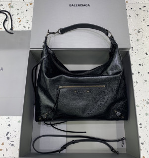 발렌시아가 르 시티 호보백  37cm 블랙