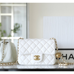 샤넬 25K 빈티지 골드 골드볼 쁘띠삭 플랩백