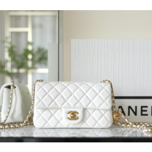 샤넬 25K 빈티지골드 골드볼 뉴미니 플랩백