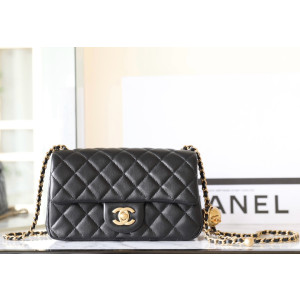 샤넬 25K 빈티지골드 골드볼 뉴미니 플랩백