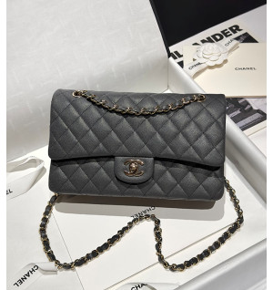 샤넬 클래식백 작은 캐비어스킨 미디움 25.5cm
