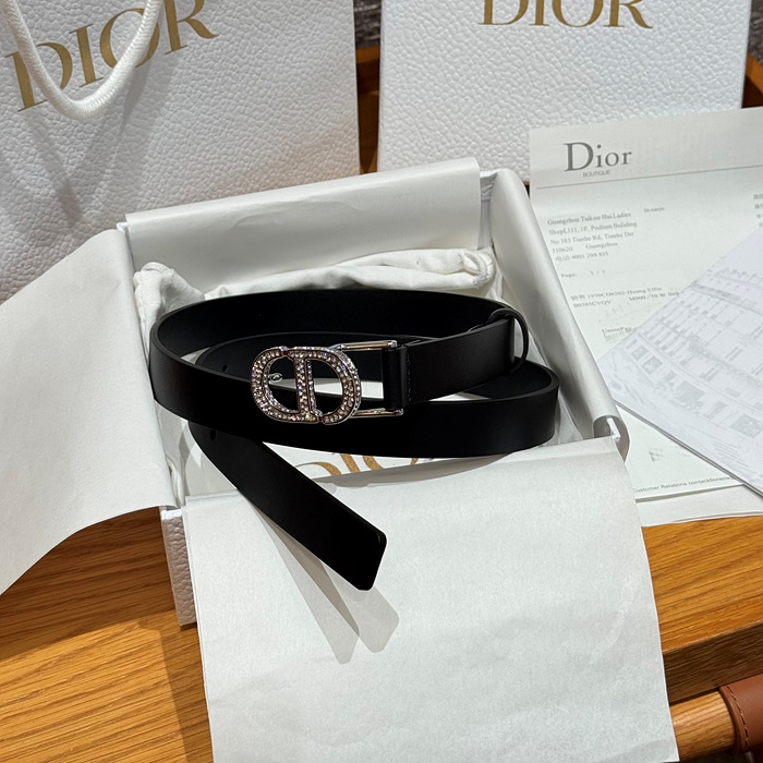 디올 벨트 2cm 은장