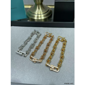 티파니 팔찌 하드웨어 라지 큐빅 링크 브레이슬릿 (3COLOR)